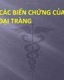 Bài thuyết trình Khảo sát các biến chứng của bệnh túi thừa đại tràng