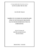 Luận văn Thạc sĩ Kế toán: Nghiên cứu các nhân tố ảnh hưởng đến công tác kế toán quản trị chi phí tại các doanh nghiệp khai thác đá ở Bình Dương