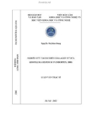 Luận văn Thạc sĩ Sinh học: Nghiên cứu tách chiết collagen từ loài sứa Rhopilema hispidum (Vanhoffen, 1888)