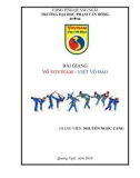 Bài giảng Vovinam – Việt võ đạo - ĐH Phạm Văn Đồng