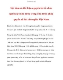 Nội hàm và thể hiện nguyên tắc tổ chức quyền lực nhà nước trong Nhà nước