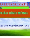 Bài giảng Vật lý 11 - Bài 29: Tìm hiểu Thấu kính mỏng