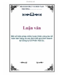 Luận văn đề tài : các biện pháp nhằm hoàn thiện công tác kế toán bán hàng và xác định kết quả kinh doanh tại Công ty Cổ Phần Việt Úc