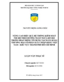 Luận văn Thạc sĩ Kế toán: Nâng cao hiệu quả hệ thống kiểm soát nội bộ theo hướng ngăn ngừa rủi ro trong hoạt động tín dụng tại Ngân hàng thương mại cổ phần Xuất Nhập Khẩu Việt Nam – Khu vực thành phố Hồ Chí Minh