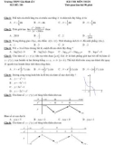 Đề thi thử THPTQG 2018 lần 3 môn Toán - Sở GD&ĐT Bắc Ninh - Mã đề 101