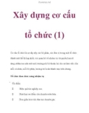 Xây dựng cơ cấu tổ chức (1)