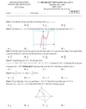 Đề thi thử THPTQG lần 4 năm 2018 môn Toán - Sở GD&ĐT Hải Dương - Mã đề 201