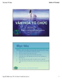 Bài giảng hành vi tổ chức - Bài 8 Văn hóa tổ chức