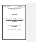 Tóm tắt Luận án Tiến sĩ Hóa học: Nghiên cứu ảnh hưởng của chế độ xử lý nhiệt đến cấu trúc, tính chất của hệ lớp phủ kép nhôm và hợp kim Ni-20Cr trên nền thép