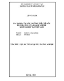 Tóm tắt Luận án Tiến sĩ Quản lý công nghiệp: Tác động của môi trường thể chế đến thành công của doanh nghiệp khởi nghiệp tại Việt Nam
