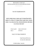 Luận văn Thạc sĩ Kinh tế: Hoàn thiện hoạt động quản trị kênh phân phối của Công ty TNHH Công nghệ thực phẩm Châu Á tại thị trường thành phố Hồ Chí Minh giai đoạn 2015-2017