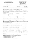 Đề thi học kì 2 môn Toán 12 năm 2019-2020 có đáp án - Trường THPT Ngô Gia Tự