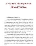 Về sử thi và tiểu thuyết sử thi hiện đại Việt Nam