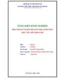 Sáng kiến kinh nghiệm Tiểu học: Một số bài tập bổ trợ giúp học sinh lớp 1 học tốt môn bóng rổ