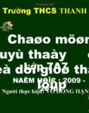 Giáo án điện tử môn sinh học: lớp hình nhện