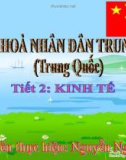 Bài giảng Tiết 2: Kinh tế Trung Quốc