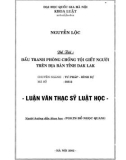 Luận văn Thạc sĩ Luật học: Đấu tranh phòng chống tội giết người trên địa bàn tỉnh Dak Lak