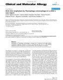 Báo cáo y học: Oral mite anaphylaxis by Thyreophagus entomophagus in a child: a case report