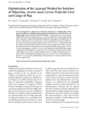 Báo cáo khoa học: Optimization of the Agar-gel Method for Isolation of Migrating Ascaris suum Larvae From the Liver and Lungs of Pigs