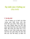 Sự sinh sản ở lưỡng cư (thụ tinh)