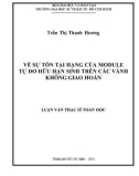 Luận văn Thạc sĩ Toán học: Về sự tồn tại hạng của module Tự do hữu hạn sinh trên các vành không giao hoán