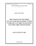 Luận án Tiến sĩ Y học: Thực trạng cung ứng thuốc của các cơ sở bán lẻ thuốc tư nhân và hiệu quả can thiệp tại hai huyện vùng nông thôn tỉnh Hải Dương