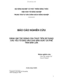 BÁO CÁO NGHIÊN CỨU ĐÁNH GIÁ TÁC ĐỘNG CỦA THỰC TIỄN SỬ DỤNG CÁC YẾU TỐ ĐẦU VÀO CHO SẢN XUẤT CÀ PHÊ TỈNH ĐẮK LẮK