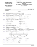 Đề thi thử THPT QG môn Toán năm 2022 - Sở GD&ĐT Nghệ An (Mã đề 104)