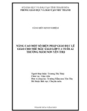 Sáng kiến kinh nghiệm Mầm non: Nâng cao một số biện pháp giáo dục lễ giáo cho trẻ mẫu giáo lớp 5-6 tuổi A2 trường mầm non Yên Thọ