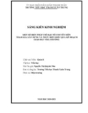 Sáng kiến kinh nghiệm Tiểu học: Một số biện pháp chỉ đạo tổ chuyên môn tham gia xây dựng và thực hiện hiệu quả kế hoạch giáo dục nhà trường