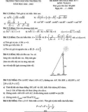 Đề thi giữa học kì 1 môn Toán lớp 9 năm 2022-2023 - Trường THCS Nguyễn Trường Tộ – Hà Nội