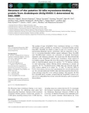 Báo cáo khoa học: Structure of the putative 32 kDa myrosinase-binding protein from Arabidopsis (At3g16450.1) determined by SAIL-NMR