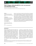 Báo cáo khoa học: Plant oxylipins: COI1/JAZs/MYC2 as the core jasmonic acid-signalling module