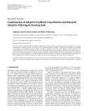 Báo cáo hóa học: Research Article Combination of Adaptive Feedback Cancellation and Binaural Adaptive Filtering in Hearing Aids