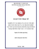 Luận văn Thạc sĩ Tài chính ngân hàng: Nghiên cứu tác động của cơ cấu vốn đến khả năng trả nợ của các doanh nghiệp vay vốn tại Ngân hàng Thương mại Cổ phần Ngoại thương Việt Nam – CN Nam Hà Nội