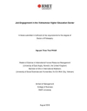 Doctoral thesis of Philosophy: Job engagement in the Vietnamese higher education sector