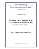 Luận văn Thạc sĩ Chính sách công: Thẩm định kinh tế, tài chính dự án xây dựng hệ thống xử lý nước thải tại khu công nghệ cao