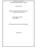 Dự thảo tóm tắt Luận án Tiến sĩ Sinh học: Nghiên cứu một số chất nguồn gốc thực vật ức chế protease của HIV-TYPE 1