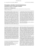 Báo cáo khóa học: Chromophore selectivity in bacterial phytochromes Dissecting the process of chromophore attachment