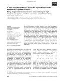 Báo cáo khoa học: A new sulfurtransferase from the hyperthermophilic bacterium Aquifex aeolicus Being single is not so simple when temperature gets high