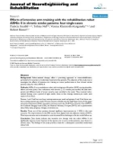 Báo cáo khoa hoc: Effects of intensive arm training with the rehabilitation robot ARMin II in chronic stroke patients: four single-cases