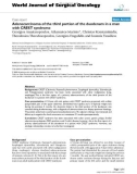 Báo cáo khoa học: Adenocarcinoma of the third portion of the duodenum in a man with CREST syndrome