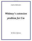 Đề tài Whitney’s extension problem for Cm 