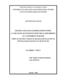 Master thesis English teaching methodology: Second language learning motivation - A case study of students with visual impairment at a university in Hanoi