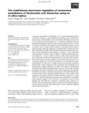 Báo cáo khoa học: The multifarious short-term regulation of ammonium assimilation of Escherichia coli: dissection using an in silico replica