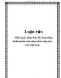 Luận văn: Một số giải pháp thúc đẩy hoạt động kinh doanh xuất nhập khẩu xăng dầu của Việt Nam