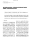 Báo cáo hóa học: Rate-Optimal Multiuser Scheduling with Reduced Feedback Load and Analysis of Delay Effects