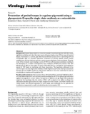 Báo cáo sinh học: Prevention of genital herpes in a guinea pig model using a glycoprotein D-specific single chain antibody as a microbicide