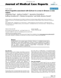 Báo cáo y học: Acute hepatitis associated with Q fever in a man in Greece: a case report.