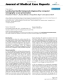 Báo cáo y học: Localised pericardial tamponade diagnosed by computed tomography: a case presentation